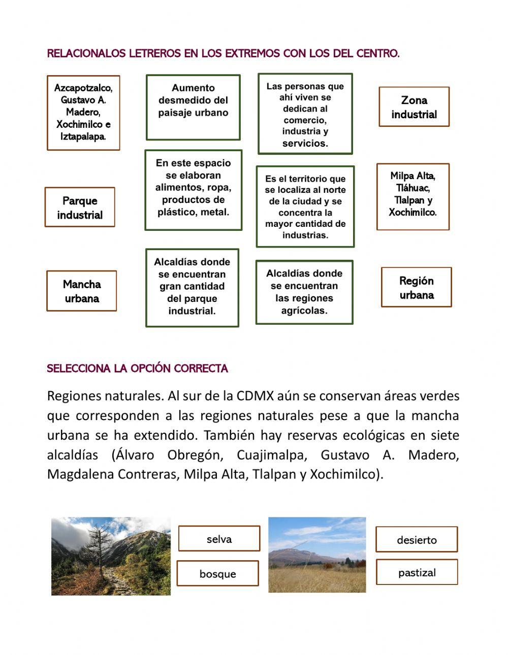 Regiones entidad cdmx