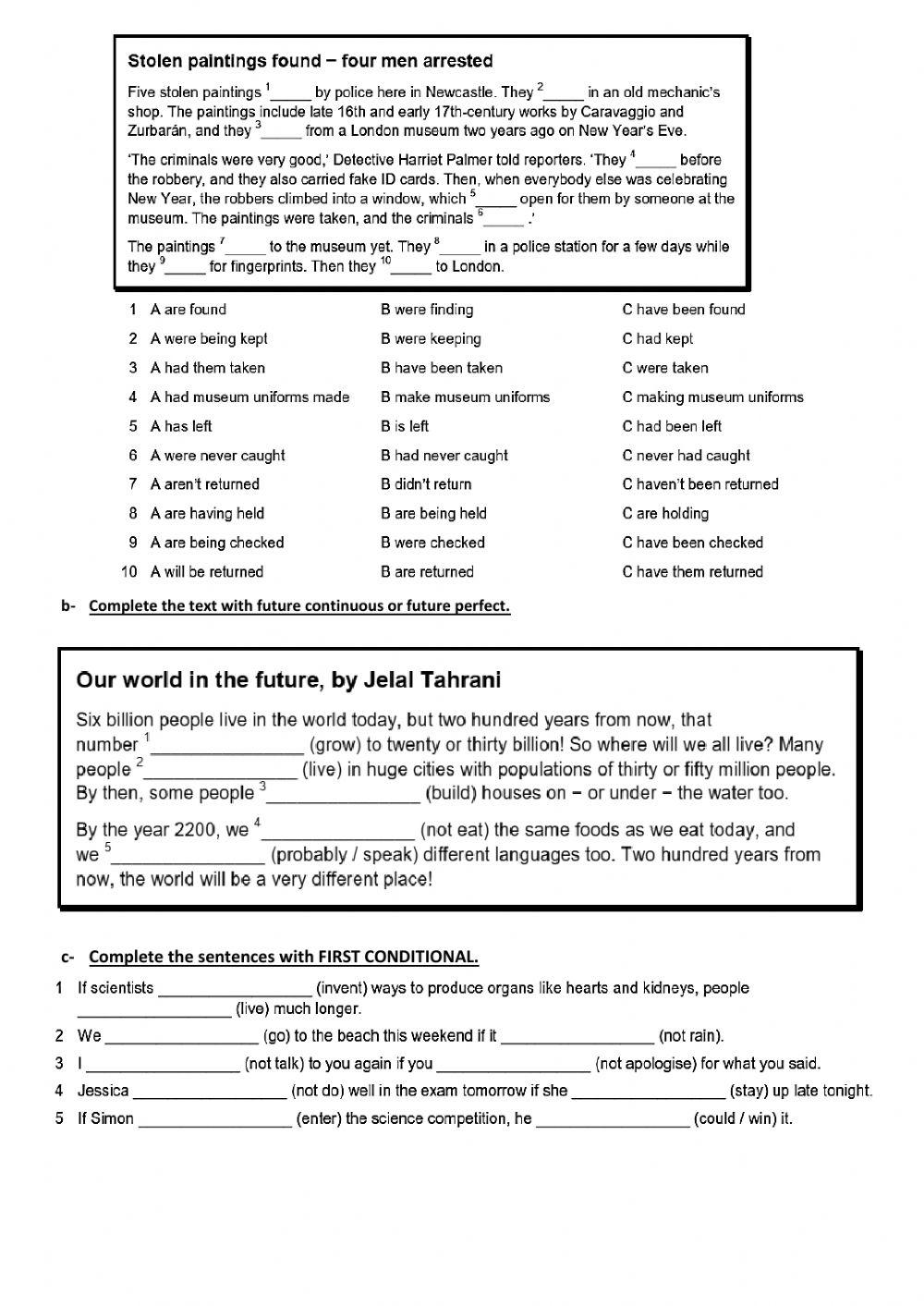 October - Practice test LyM