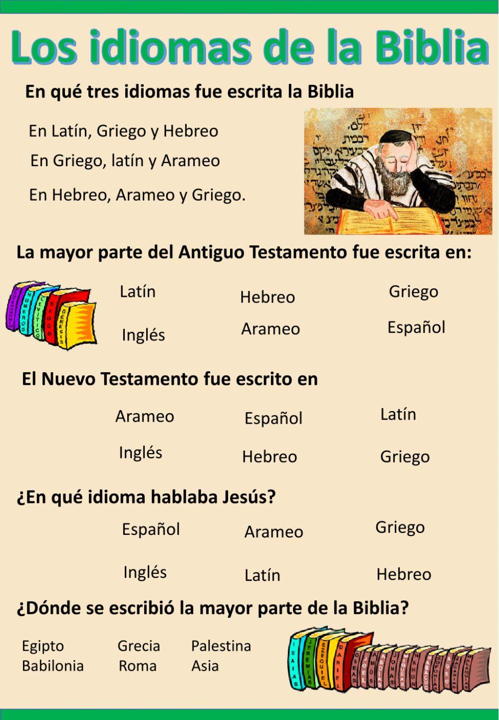 Los idiomas de la biblia