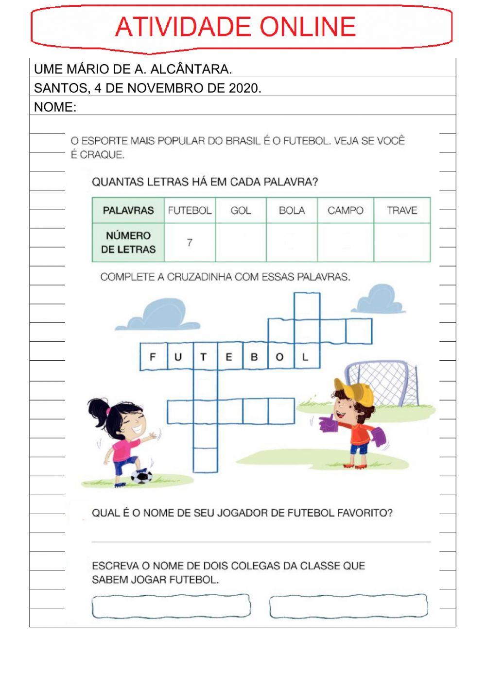 Ortografia e cruzadinha