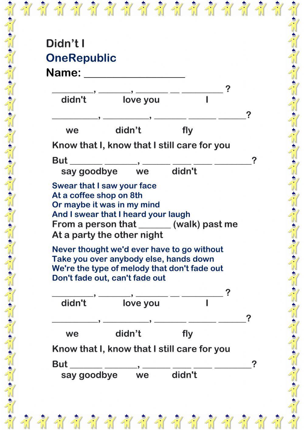 Didn't I - One Republic