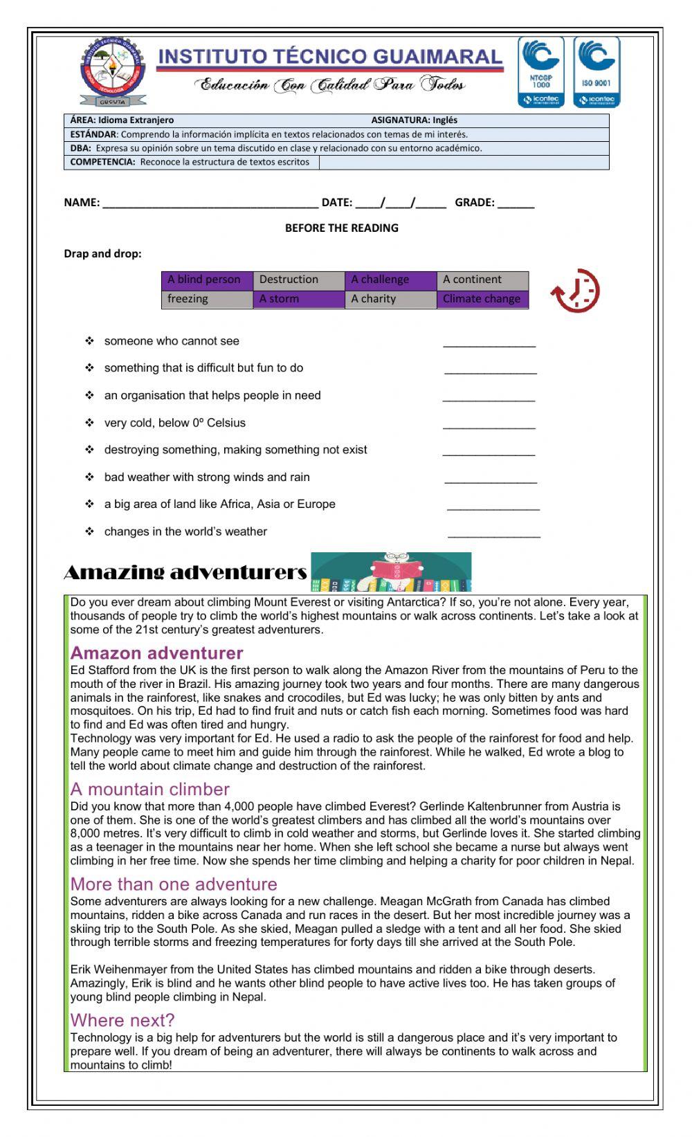 Reading Comprehension