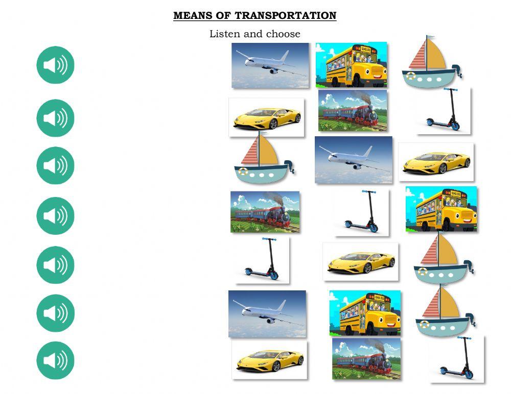 Means of transportation