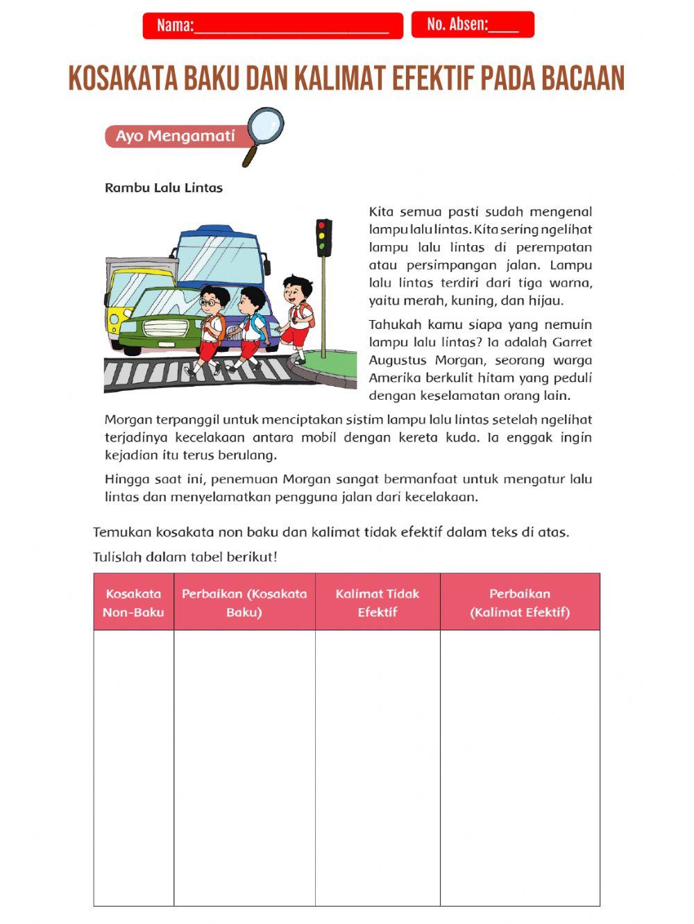 Kata baku & Kalimat efektif