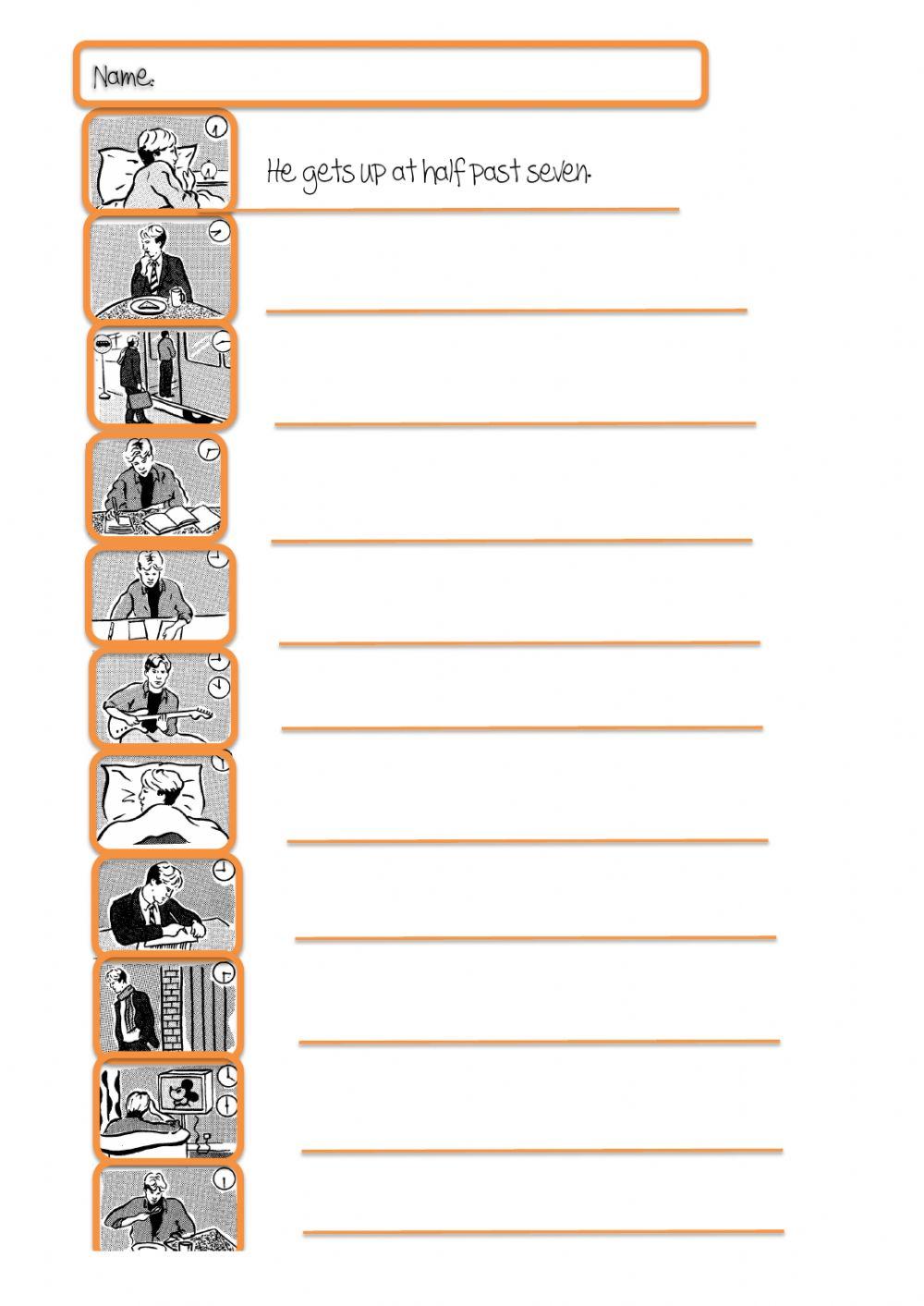 Expressing Habitual Actions - Vince's day