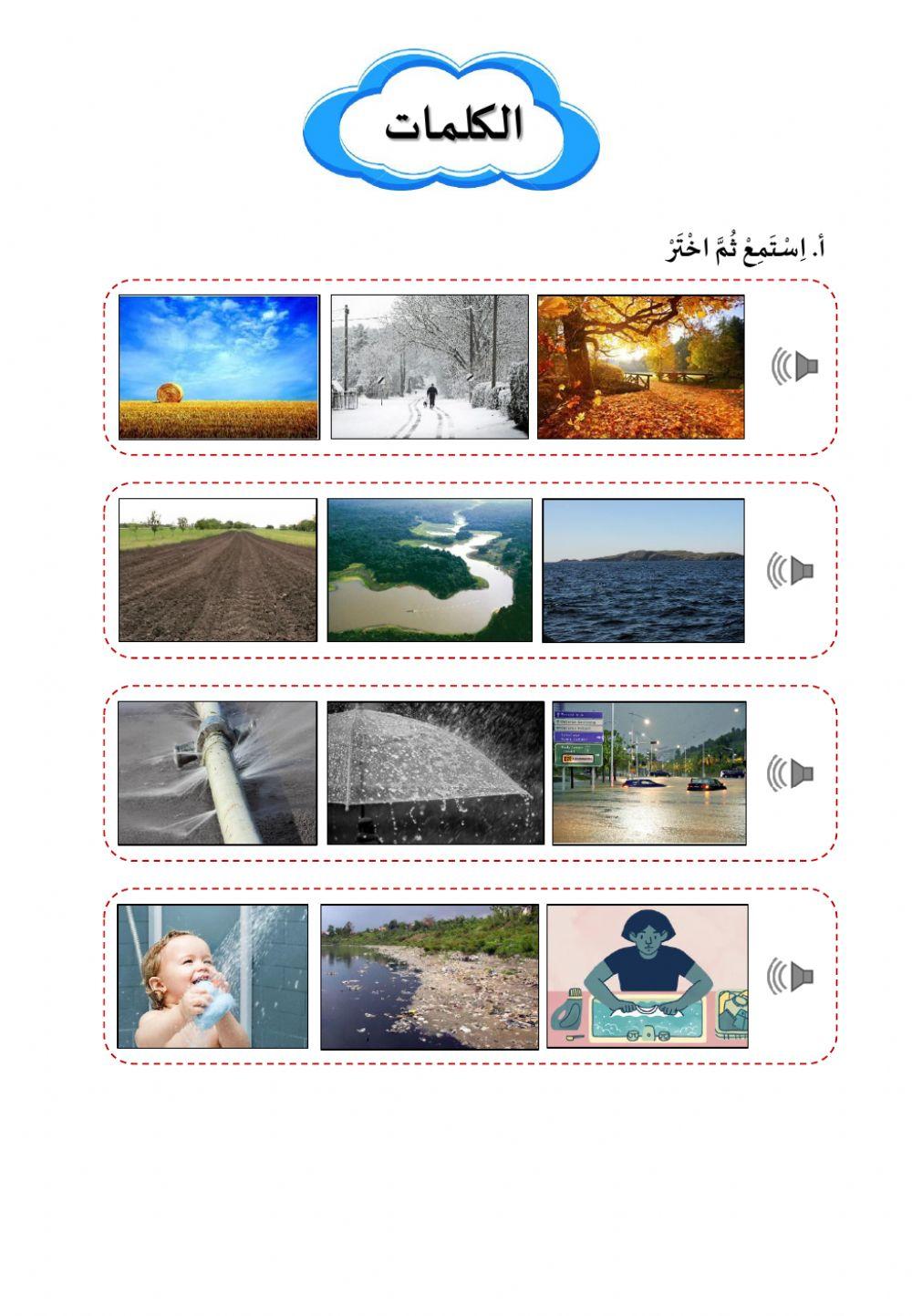 المياه مصدر الحياة - الكلمات