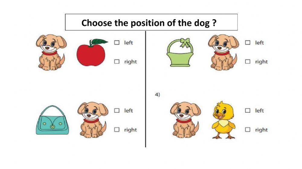 Preposition worksheet H