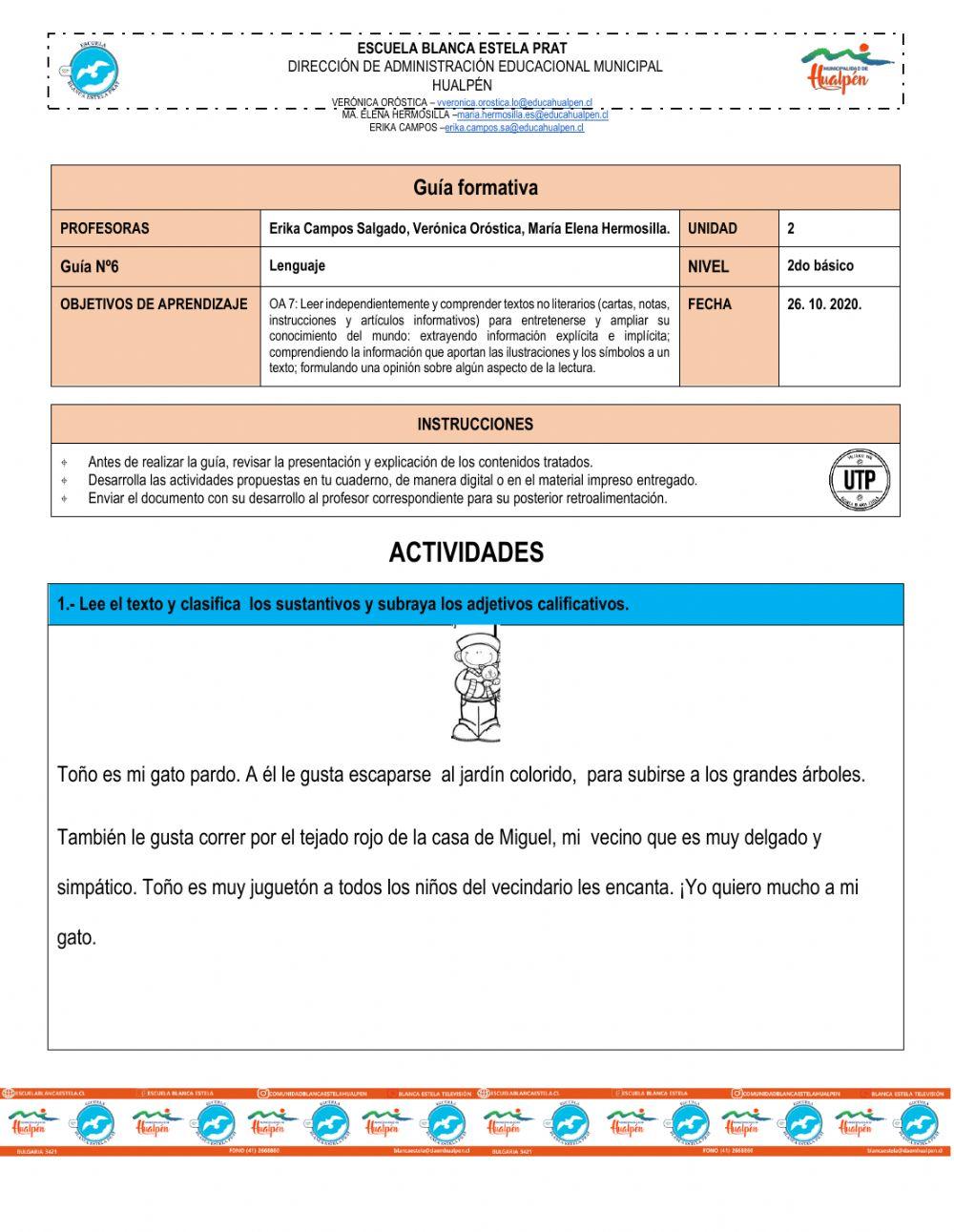 Lectura comprensiva nivel inicial