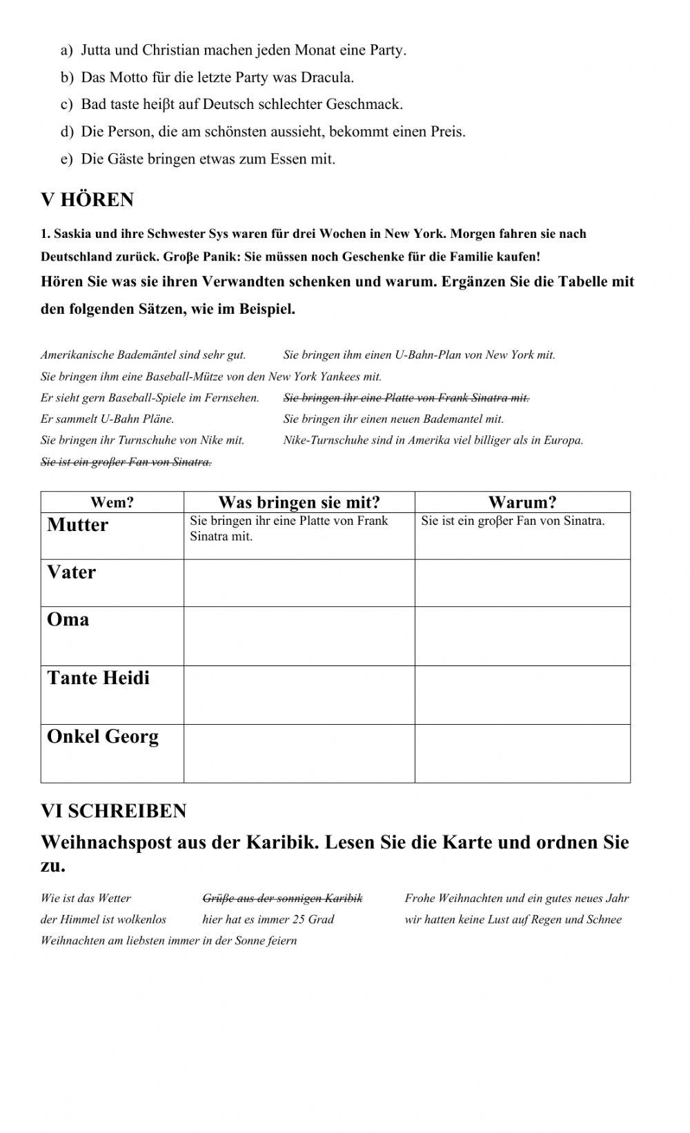 Prüfung Lektionen 23 und 24