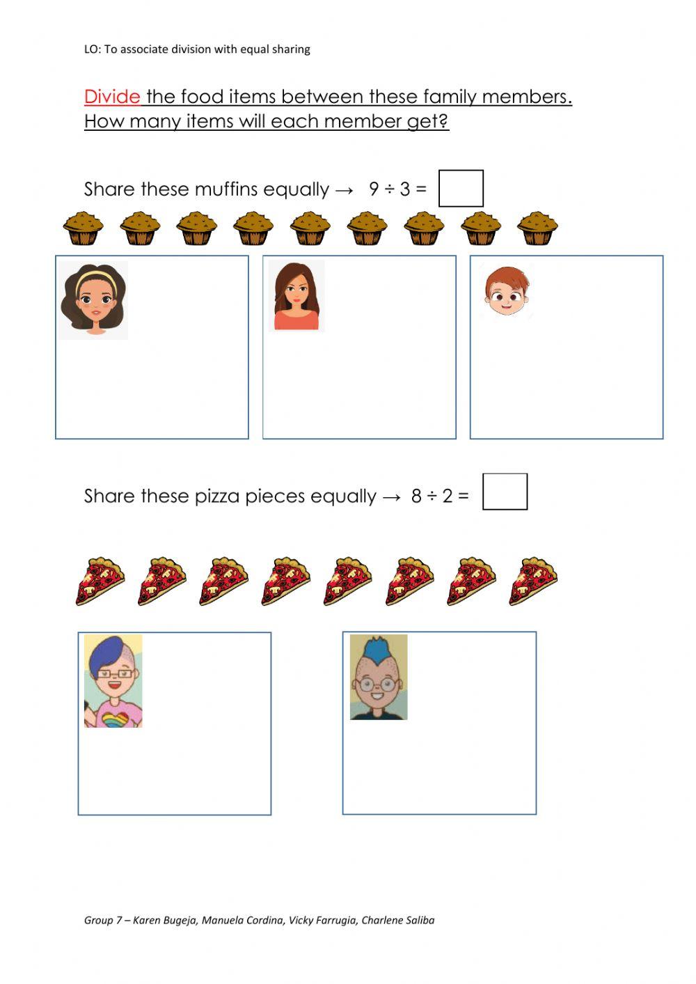 Division by sharing Division by sharing