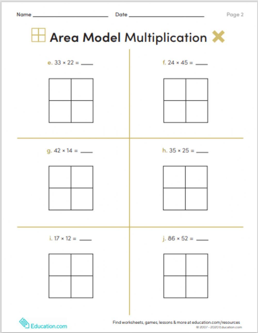6168500 area model multiplication heather olding
