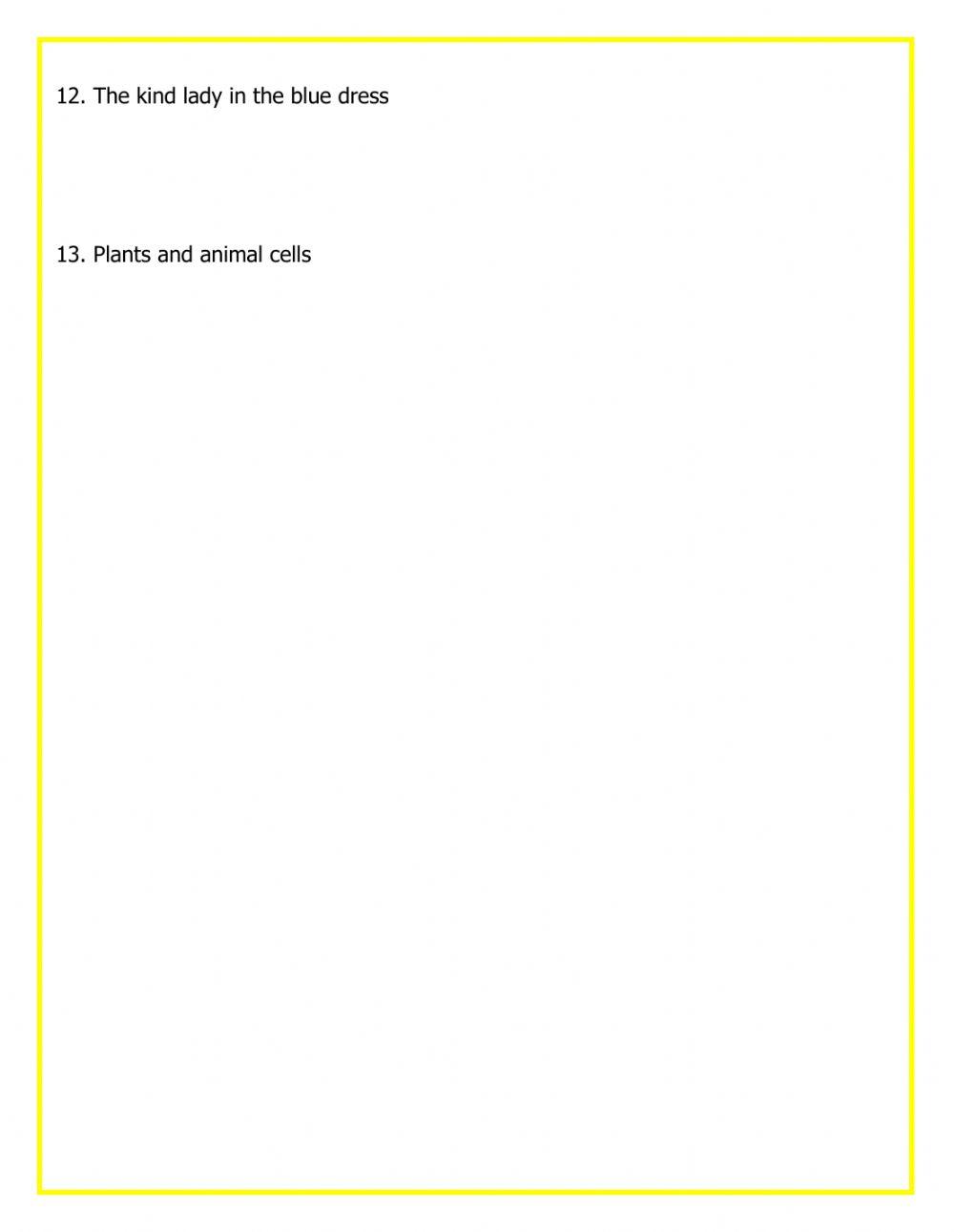 Sentence and Fragments