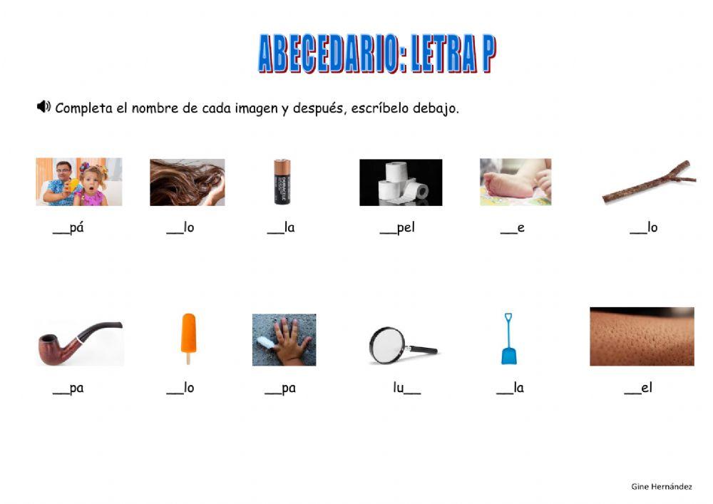 Abecedario letra p 7