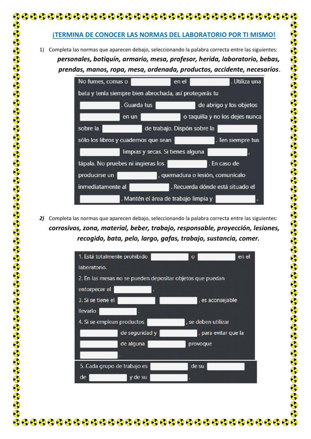 Normas del laboratorio