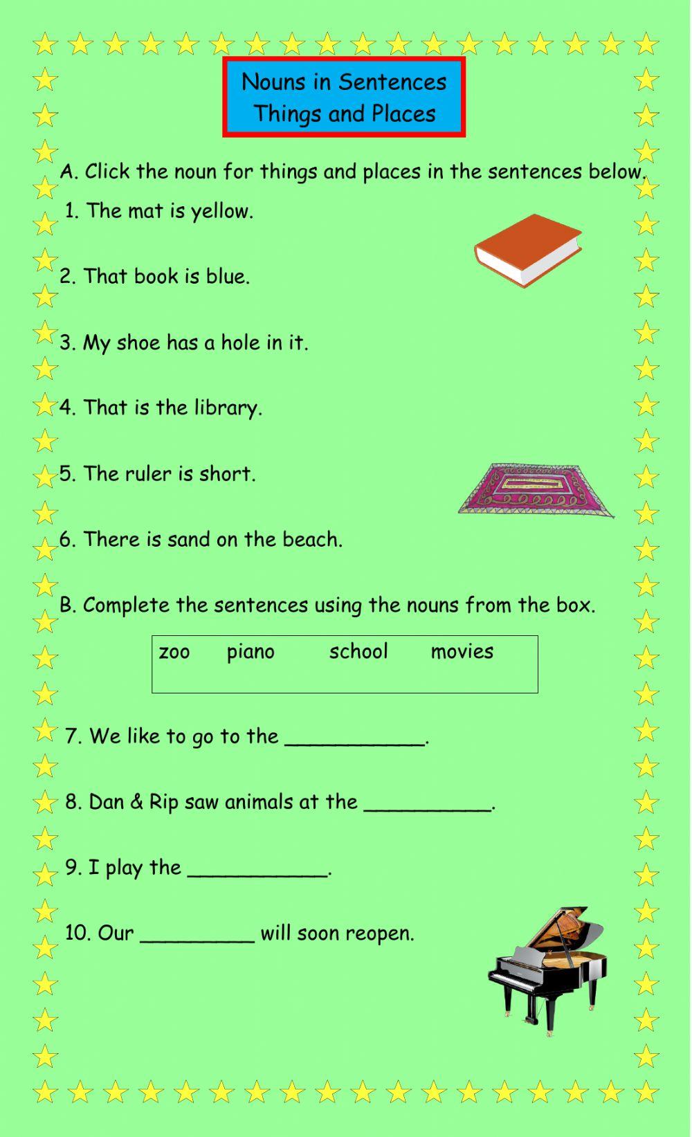 Nouns in Sentences