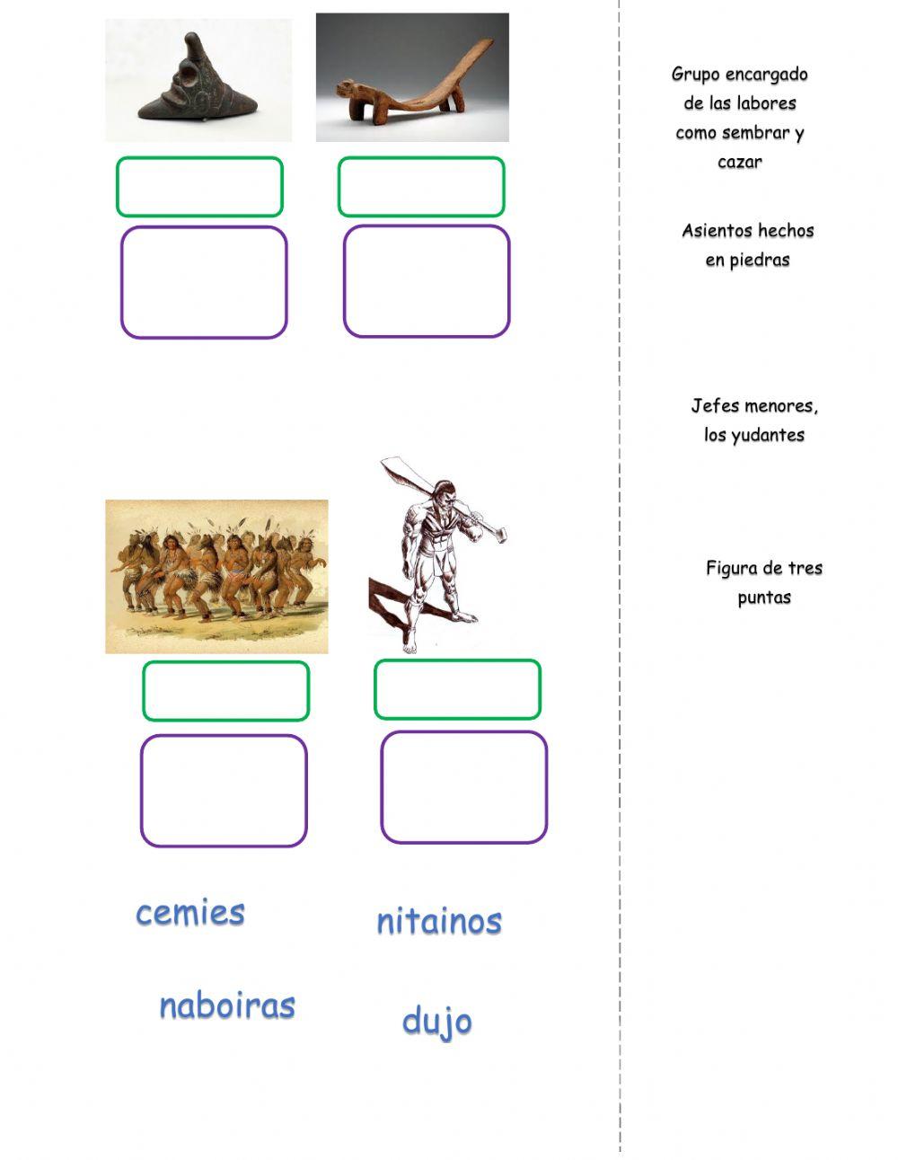 Trabajo sociedad y cultura taina vocabulario