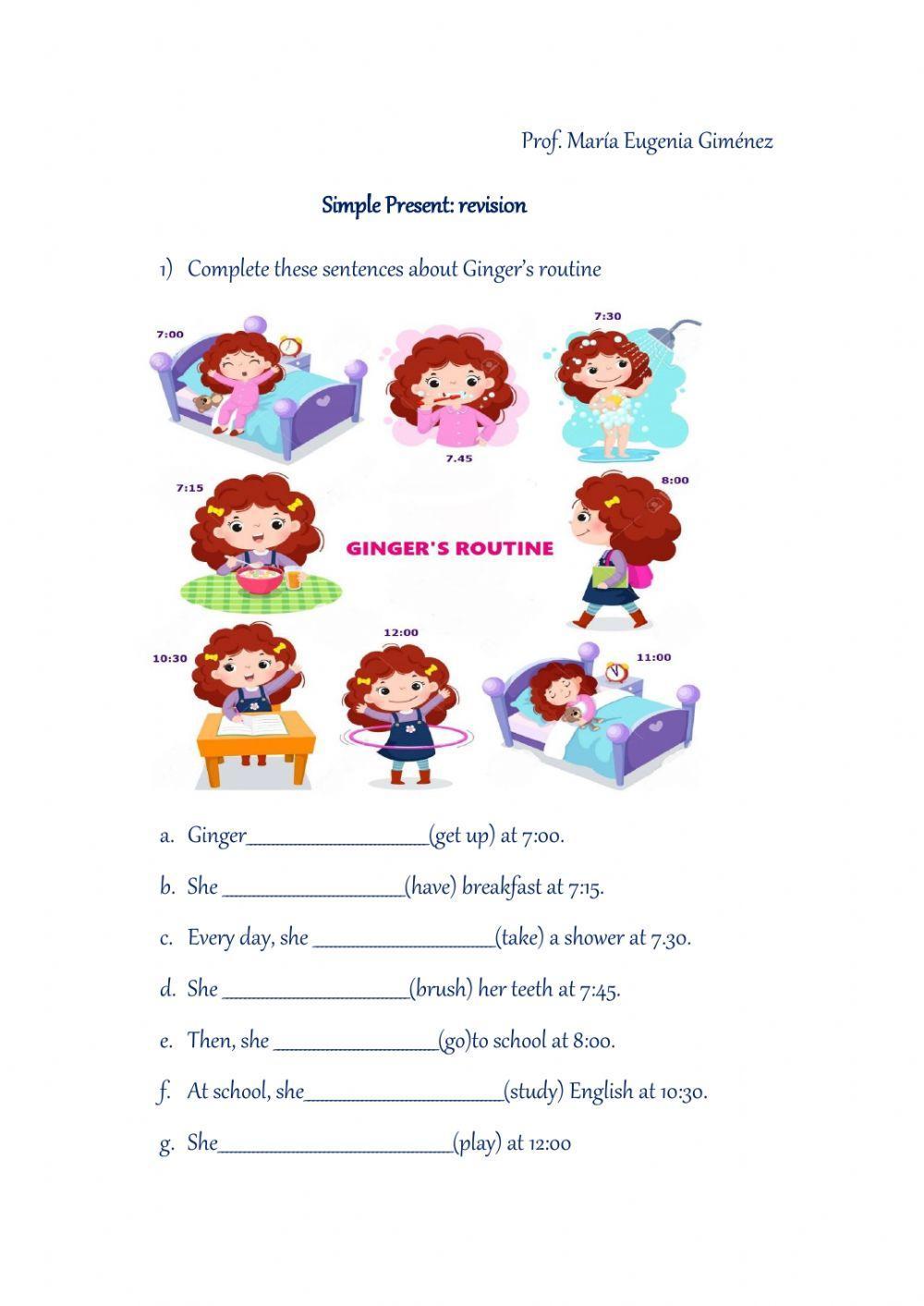 Simple Present Free Interactive Worksheets 444349