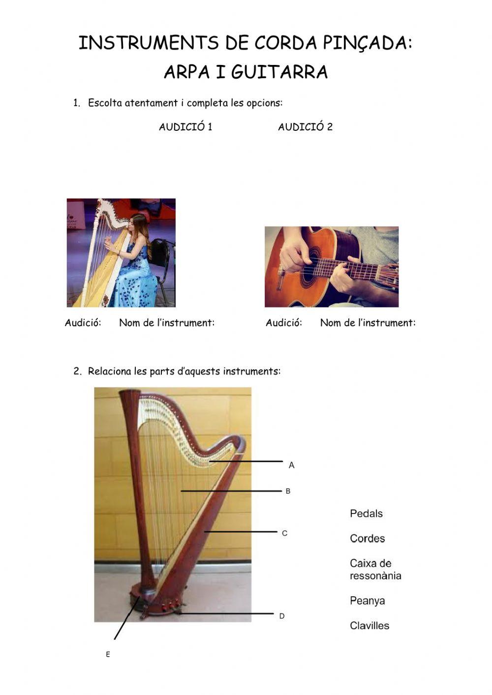 Instruments de corda pinçada ARPA I GUITARRA