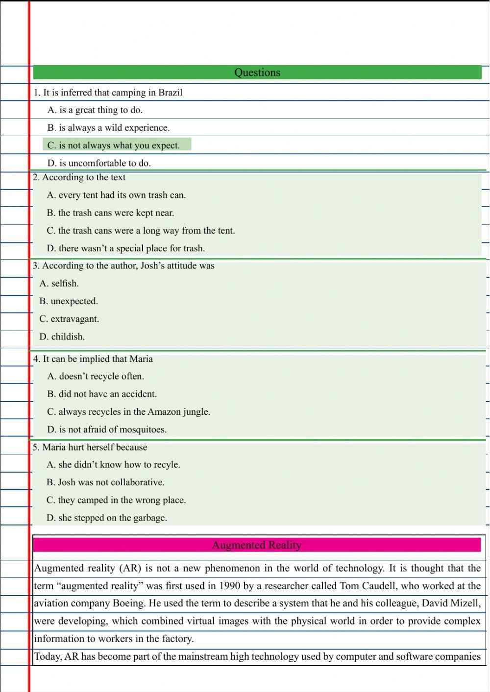 ICFES test training 6