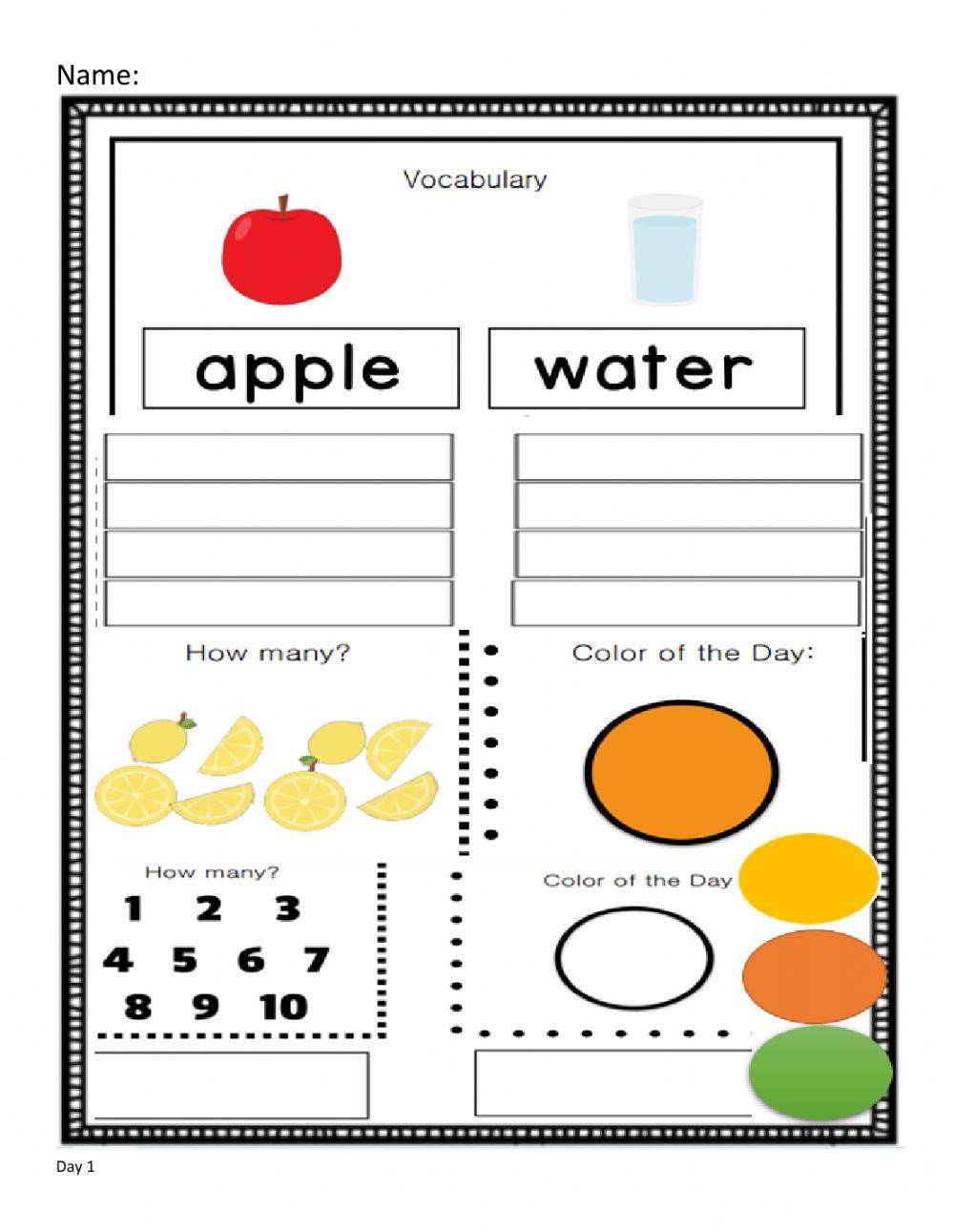 Levelled Language Day 1