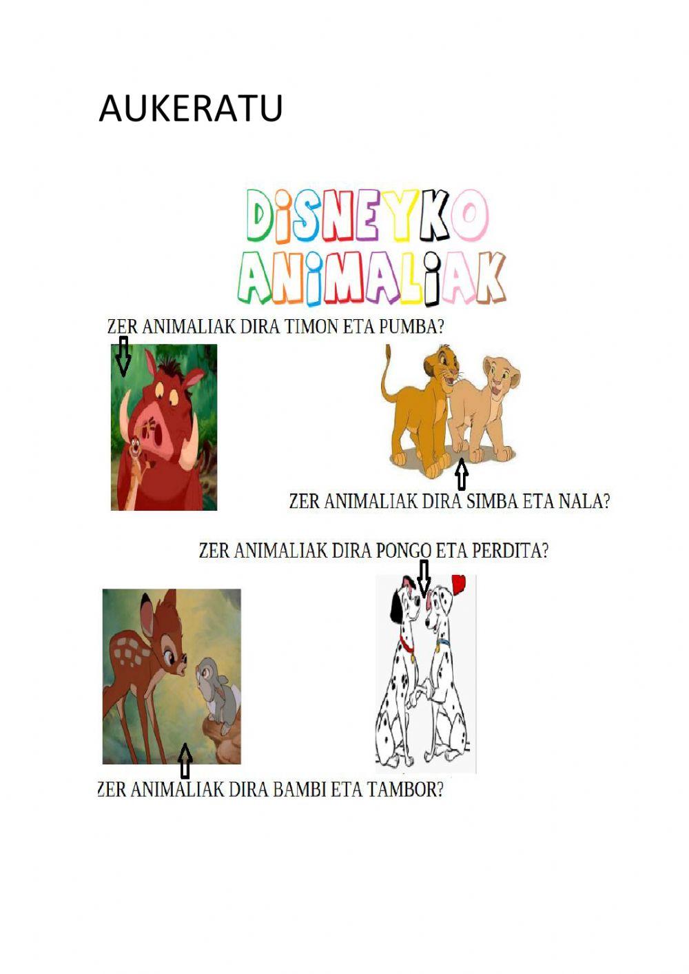 Disneyko Animaliak