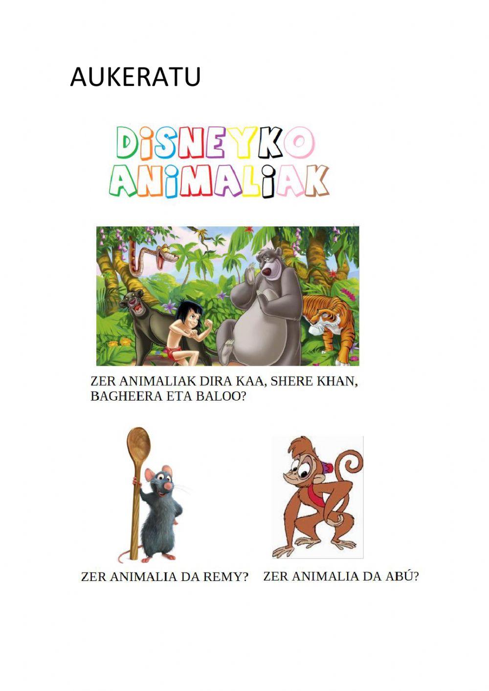 Disneyko Animaliak