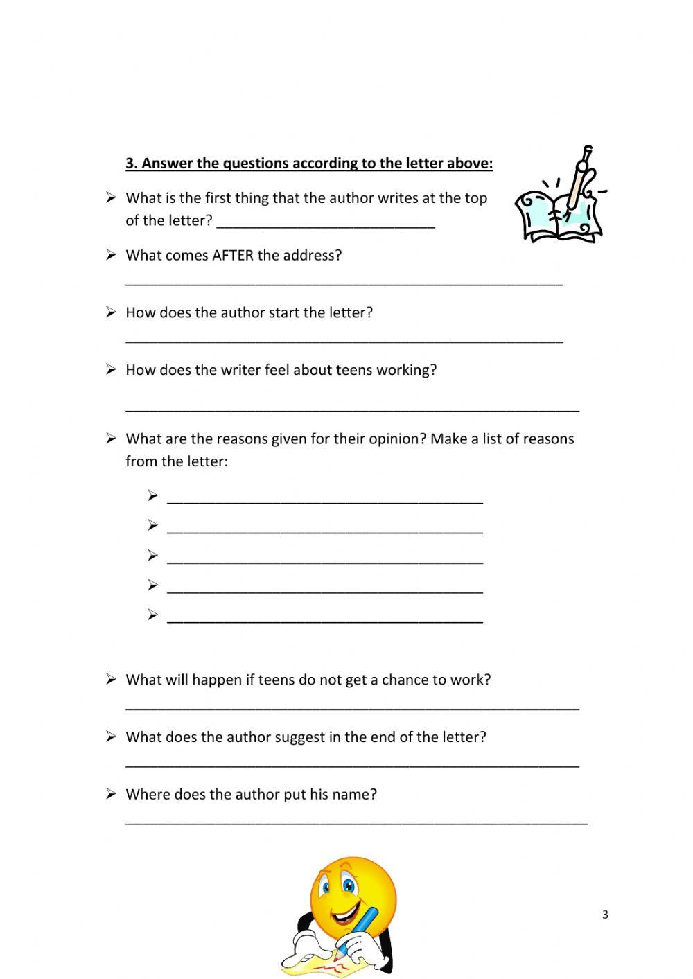 A letter to the Editor (Take a Stand)