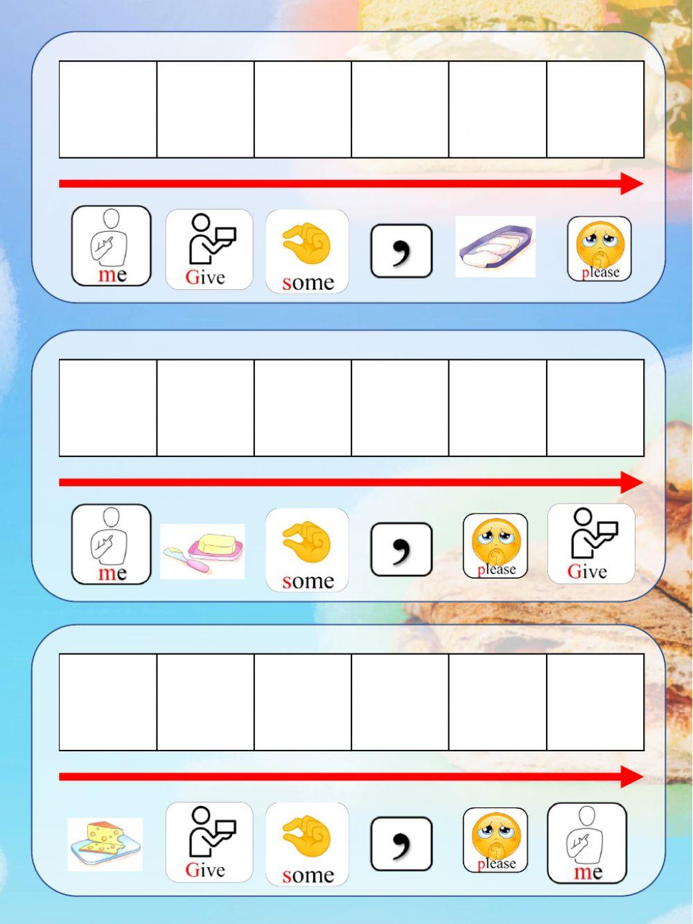 Give me some bread, please Give me some bread, please