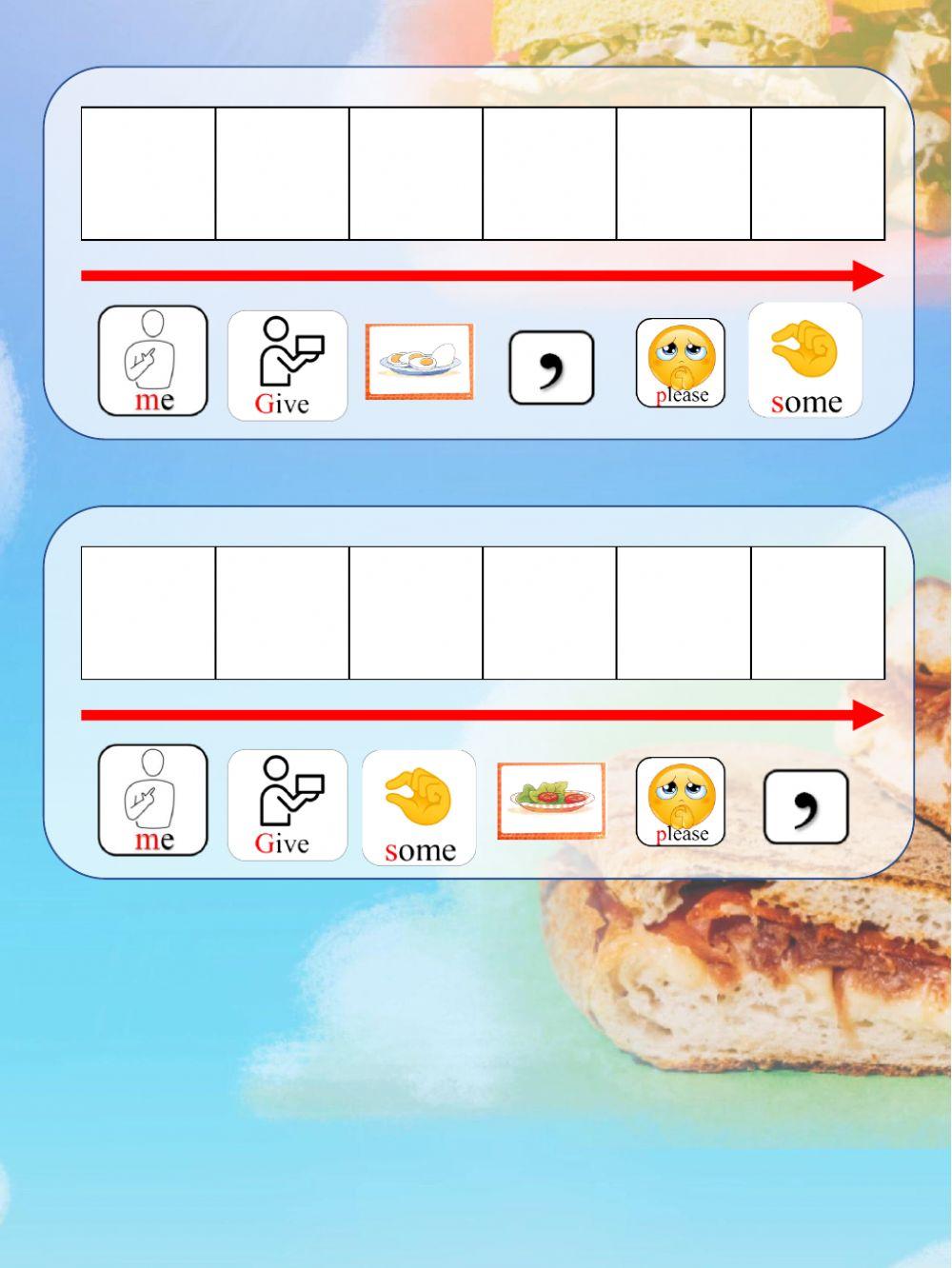 Give me some bread, please Give me some bread, please
