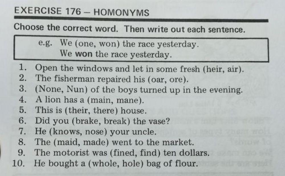 444733 | Homonyms | GOH MOH TENG | LiveWorksheets