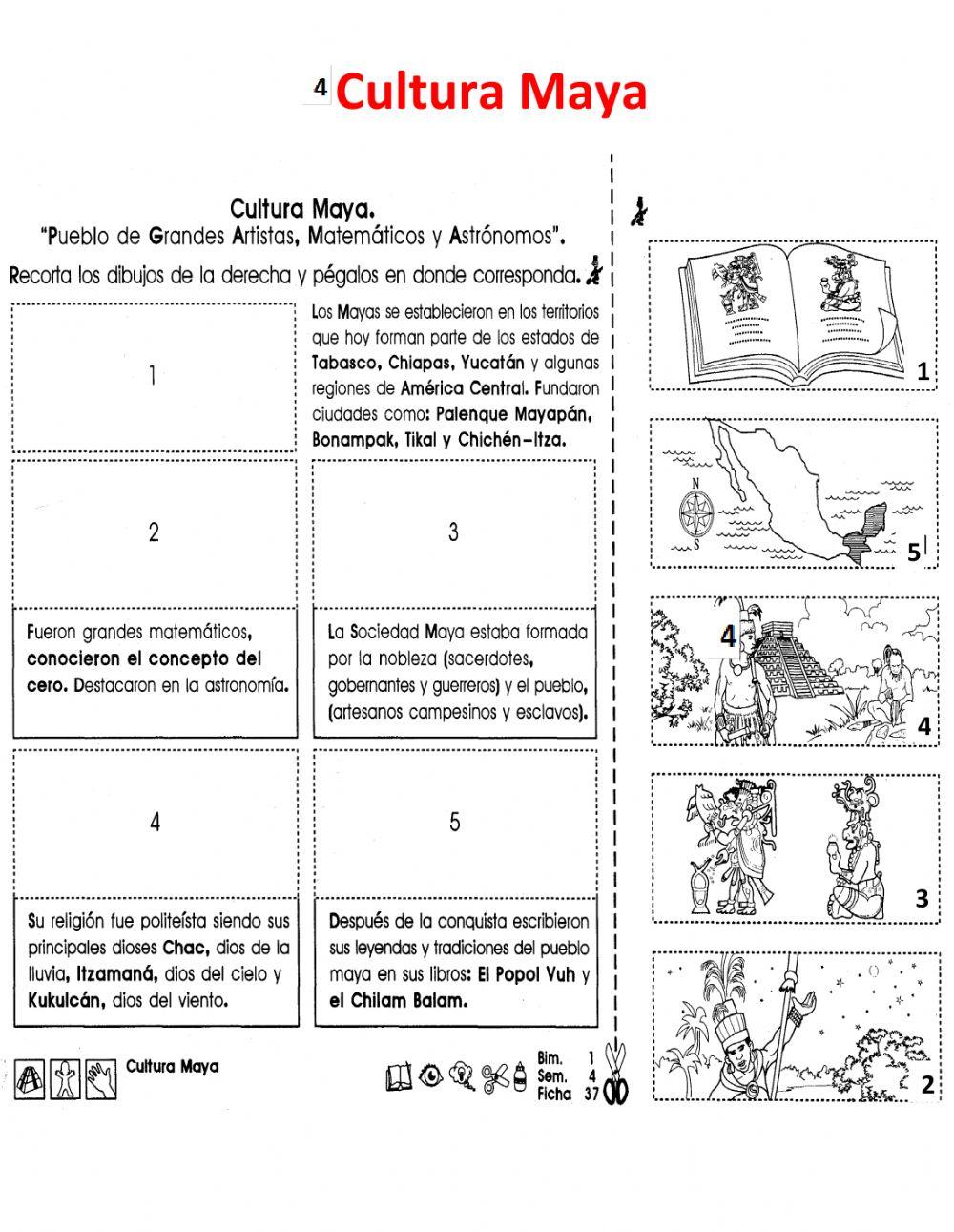 Culturas Olmeca, Maya y Teptihuacana