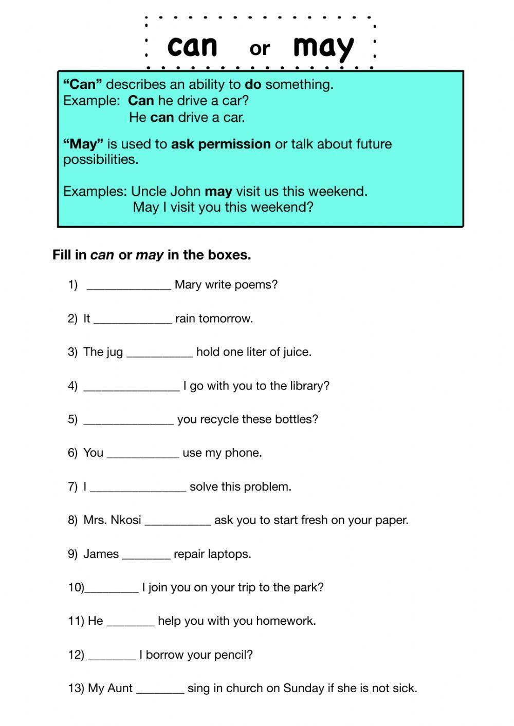 Will might worksheets. Задания на May might. Can May must упражнения. Can May might задания. Grammar Worksheet can and could ответы.