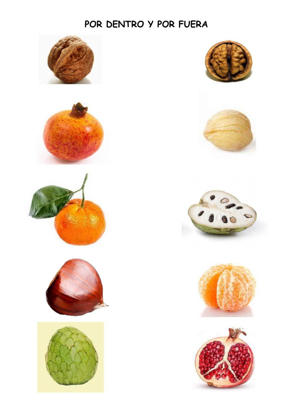 Frutos otoño dentro y fuera