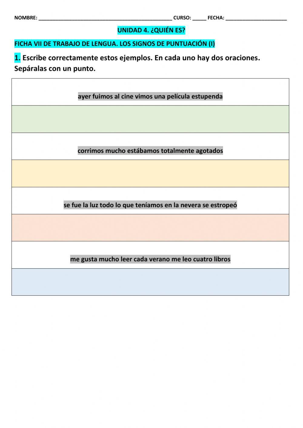 Ficha 7 LCL T-4 5º EPO
