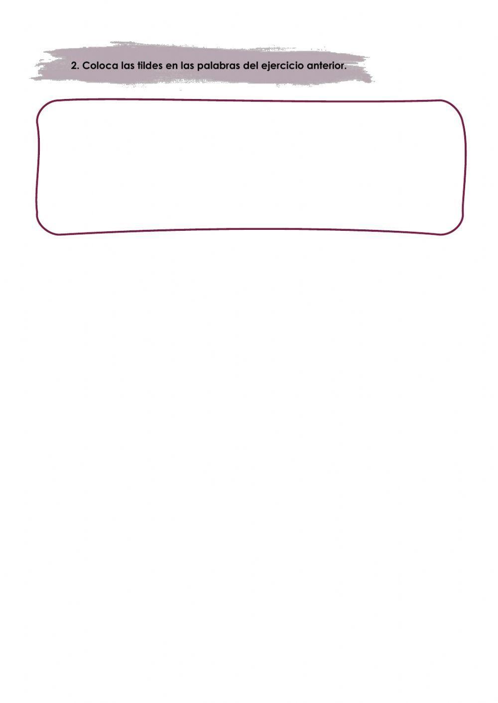 La acentuación de las palabras agudas