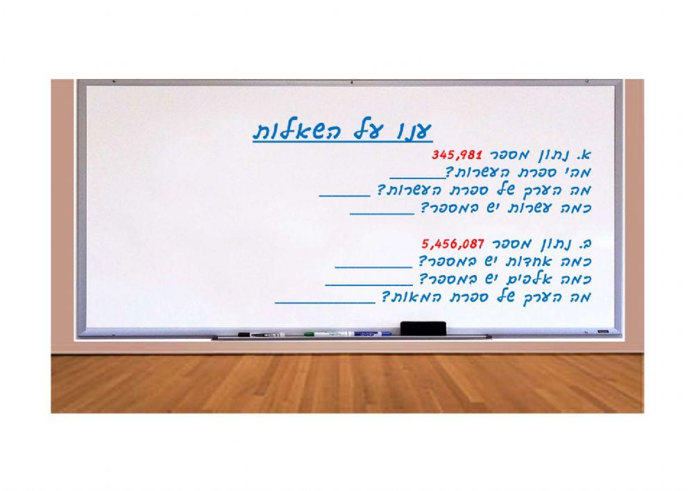 ערך ספרה במספר