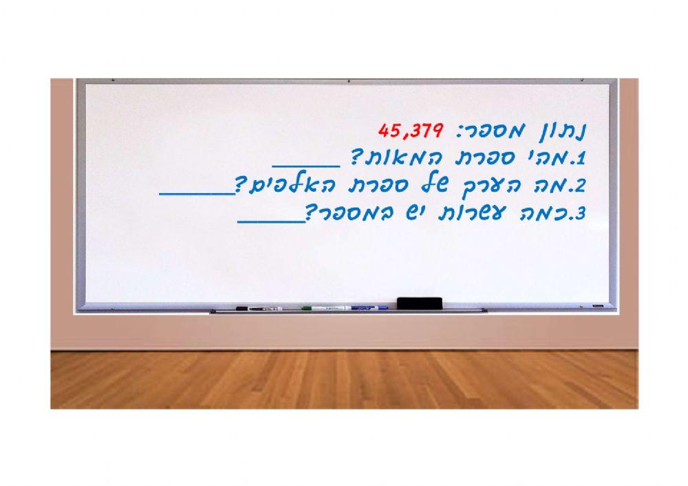 ערך ספרה במספר