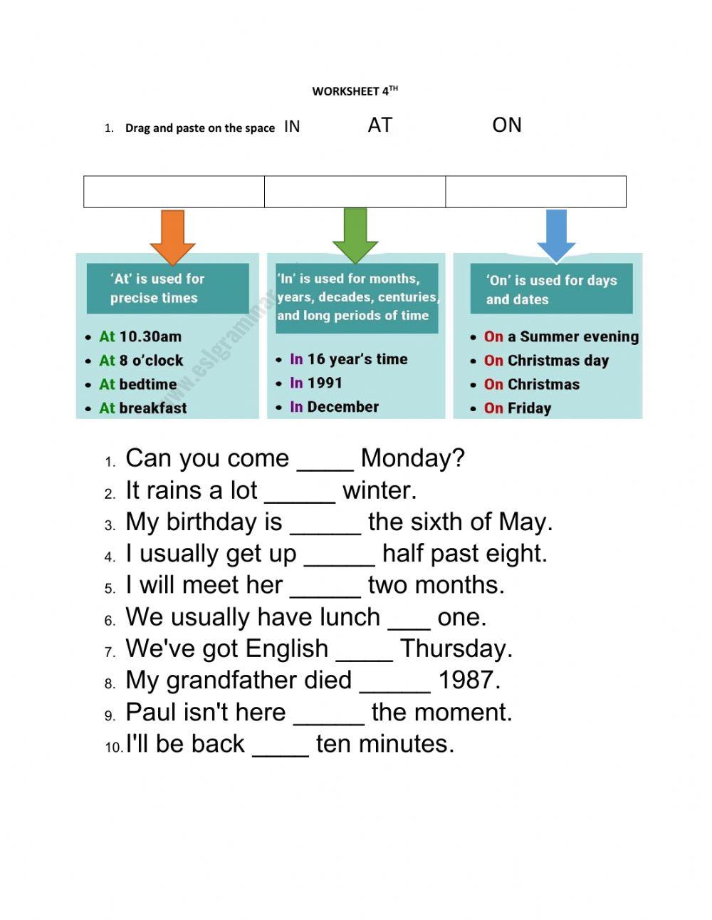 Prepositions