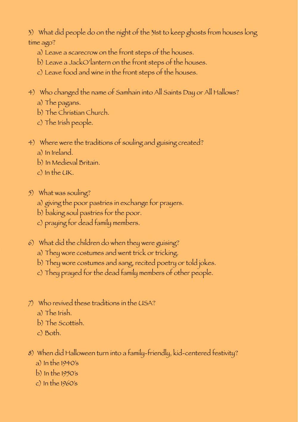 Bet you didn't know: Halloween