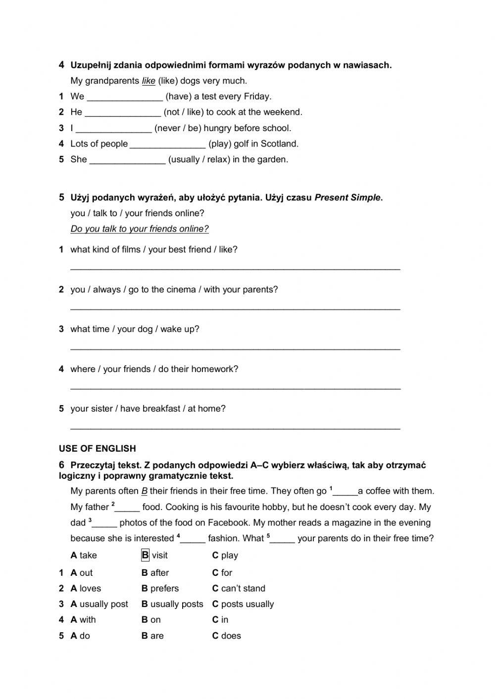 Focus 1 Pearson unit 1