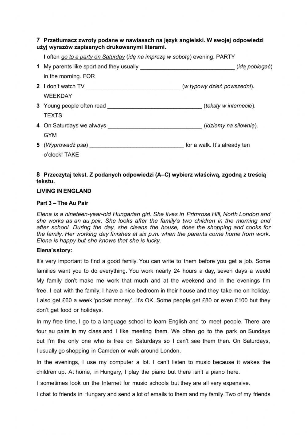 Focus 1 Pearson unit 1