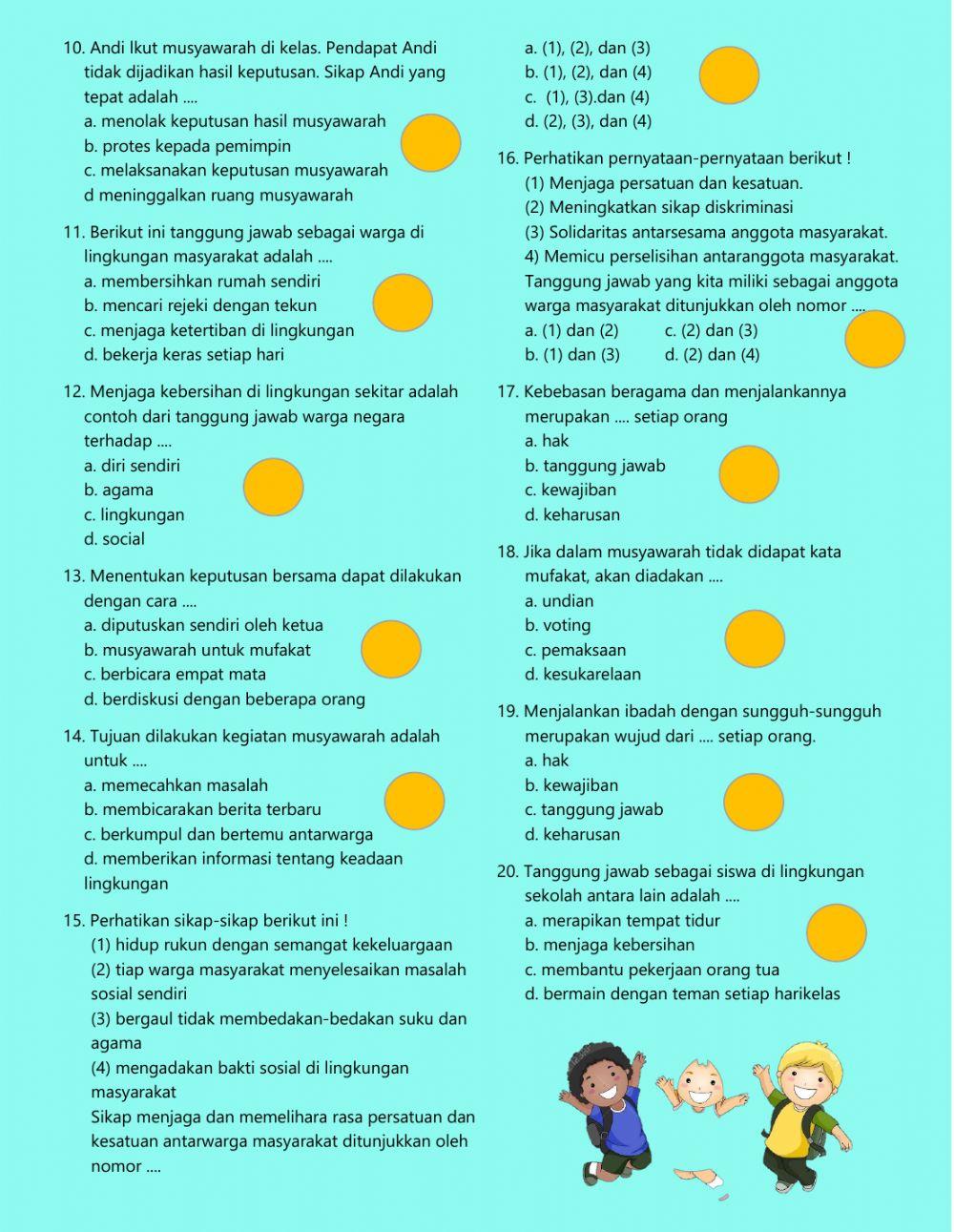 Hak, kewajiban, dan tanggung jawab