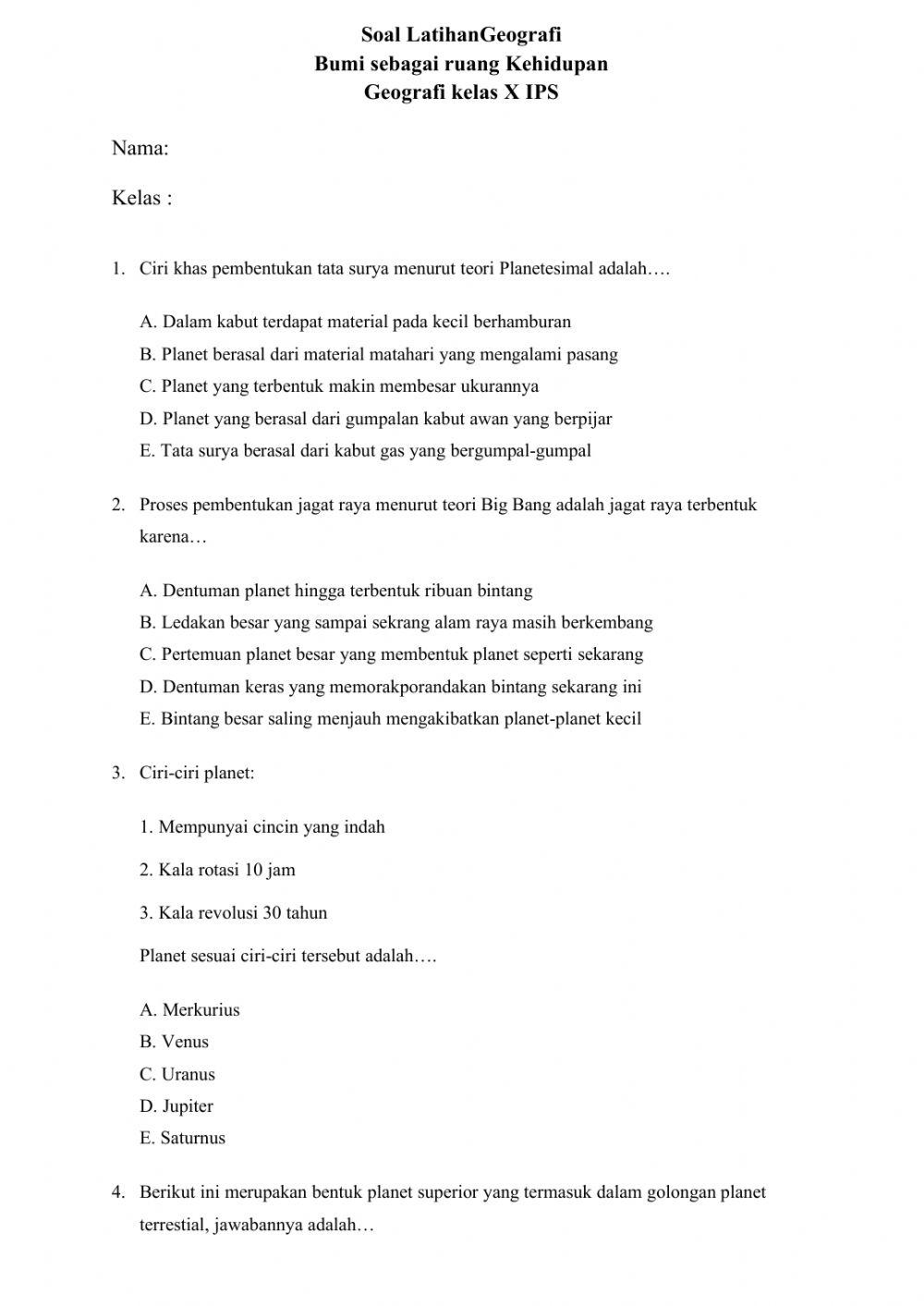 Tata surya dan jagat raya