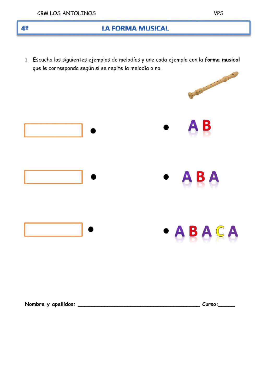 4º La forma musical