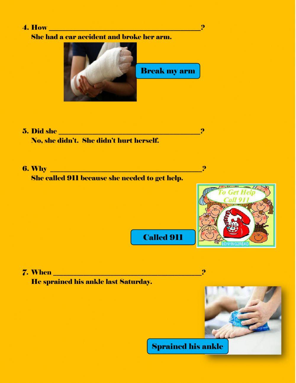 Simple past questions