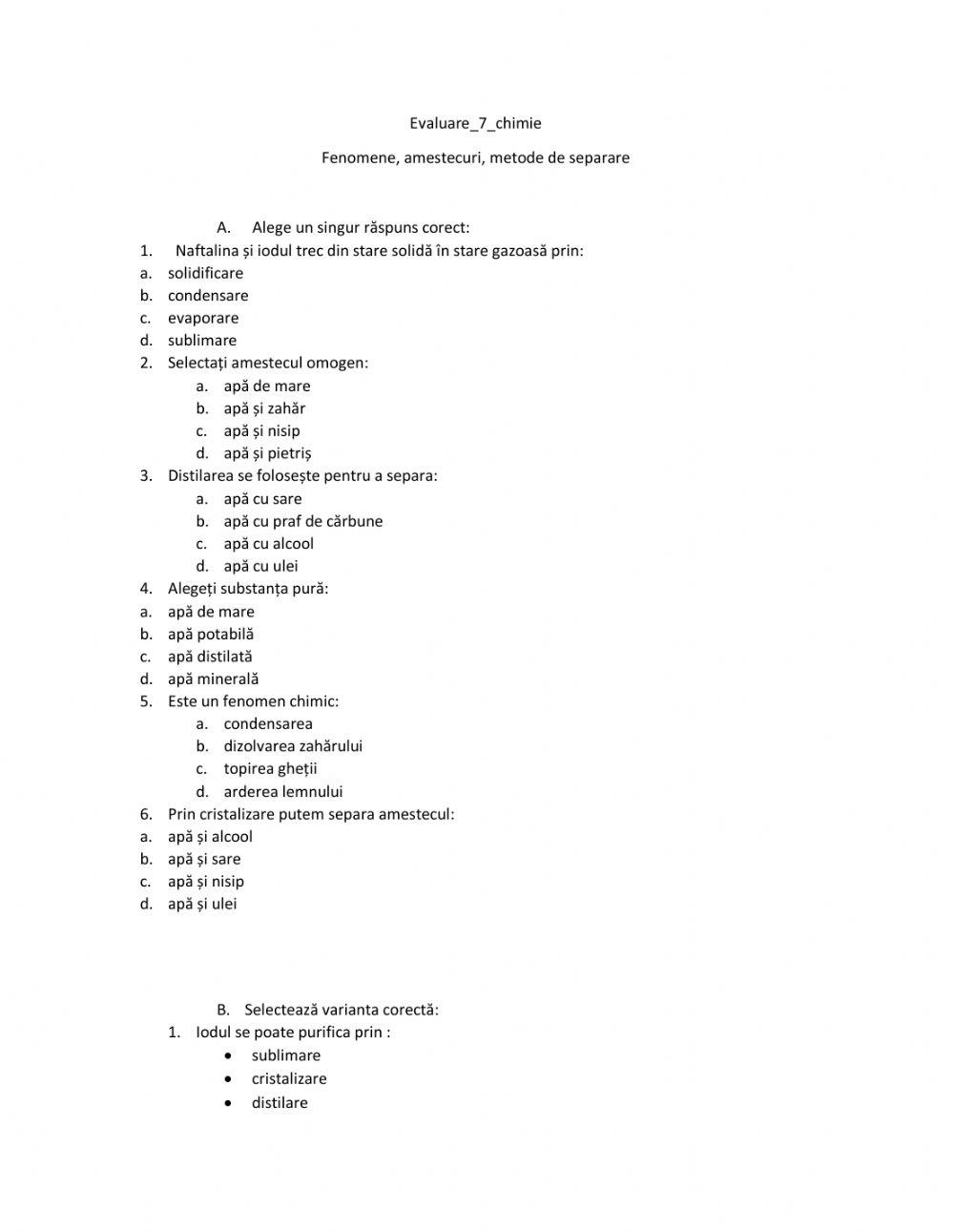 Evaluare-fenomene-amestecuri