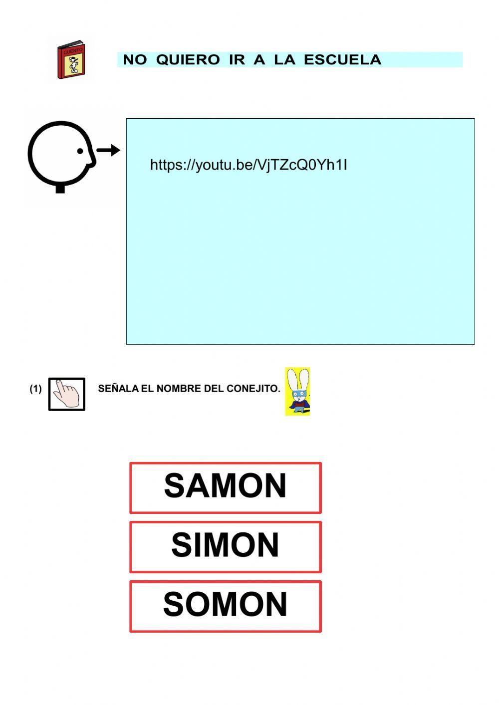 Cuento No quiero ir a la escuela