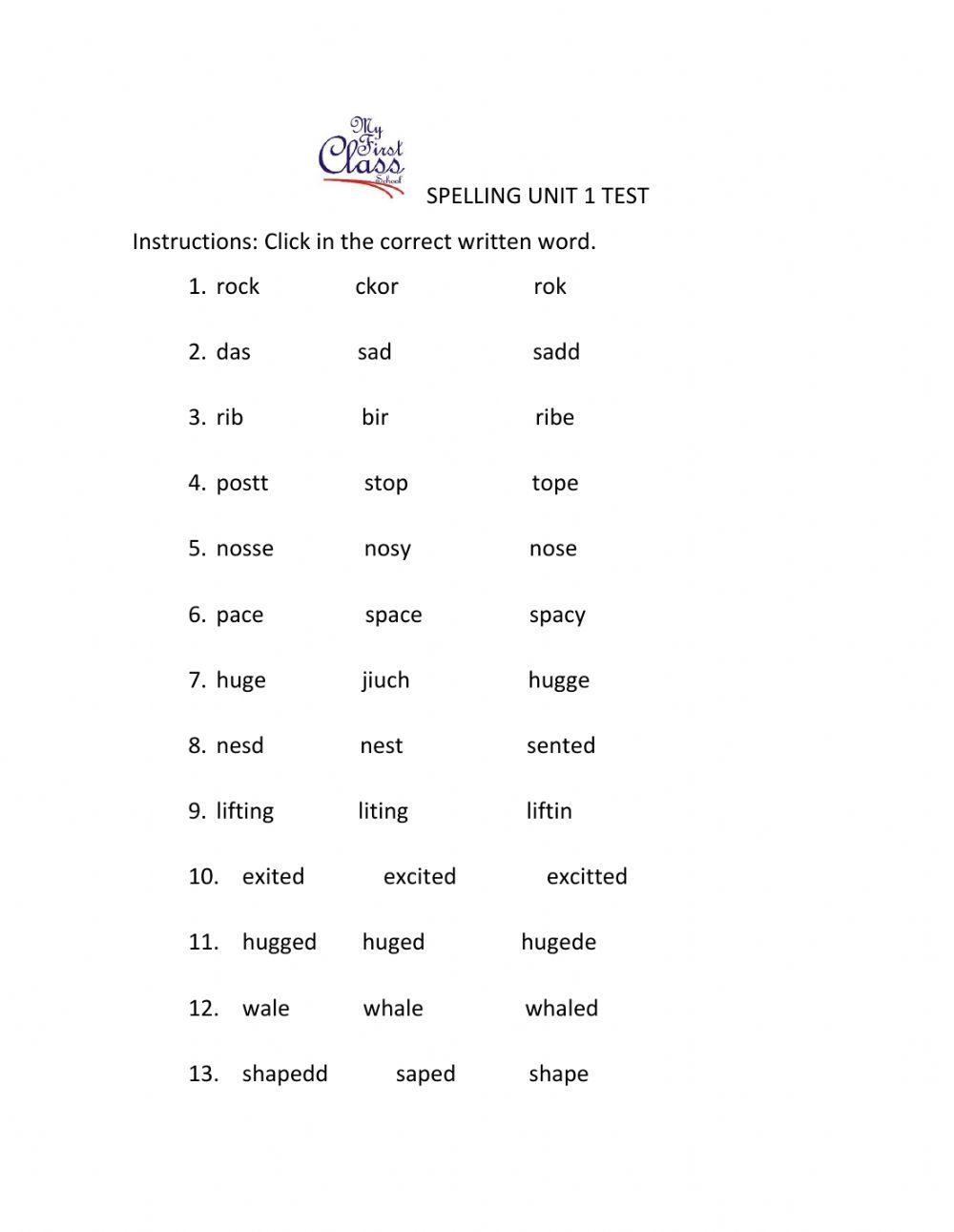 446859 | Spelling | Doria Tacea | LiveWorksheets