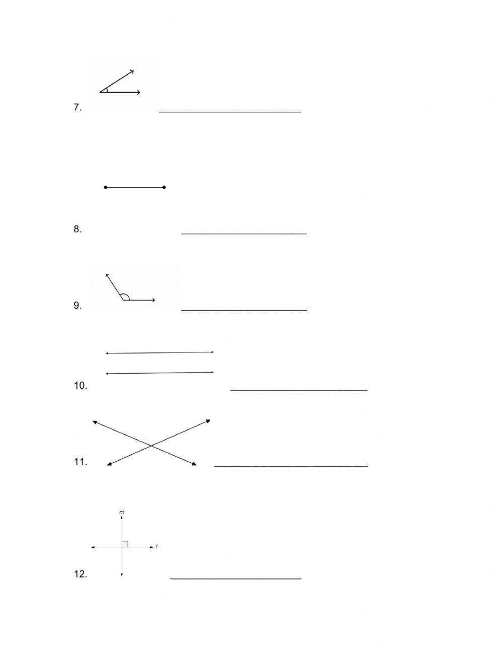 Basic geometry worksheet live worksheets