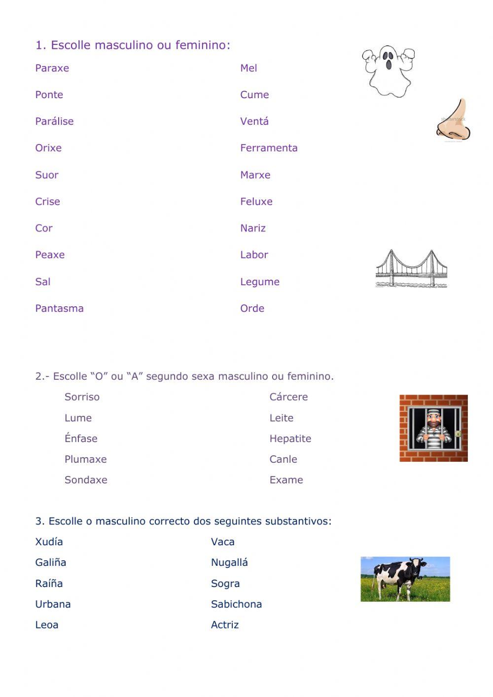 Masculino-feminino, prefixos